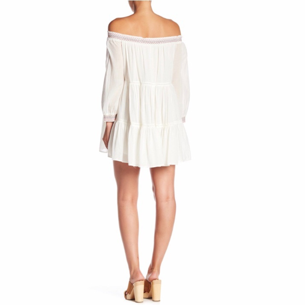 LAST ONE!! NWT Size S Free People White Mini Dress - Picture 3 of 5